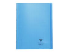Clairefontaine Koverbook - Cahier polypro 24 x 32 cm - 96 pages - petits carreaux (5x5 mm) - bleu