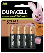 DURACELL Ultra DX1500 - 4 piles alcalines rechargeables - AA HR6
