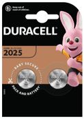 DURACELL CR2025 - 2 piles boutons - 3V