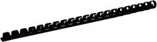 DSB - 100 anneaux de reliure en plastique - 12 mm - jusqu'à 80 feuilles - noir