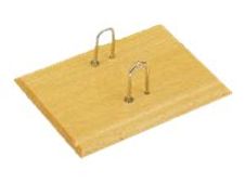 Wonday - Socle pour éphéméride bois - 2 arceaux métal