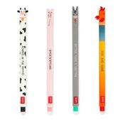 Set de 4 stylos à encre gel effaçable Farm Sweet Farm