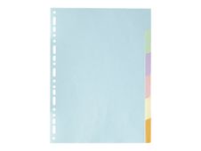 Exacompta Forever - Intercalaire 6 positions - A4 - carte recyclée couleurs pastel