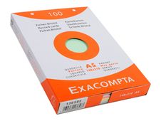 Exacompta - Pack de 100 Fiches bristol - A5 - petits carreaux - couleurs assorties