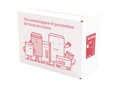 La Couronne - 250 Pochettes  C4 229 x 324 mm - 90 gr - fenêtre cristal 110x50 mm - blanc - bande auto-adhésive