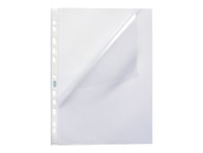 Oxford - 100 Pochettes perforées ouvertures en coin - A4 - lisse - pour 30 feuilles - 7/100