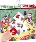 Stickers épais : Vive Noël ! Pochette de 30 autocollants épais et repositionnables avec 4 décors À partir de 18 mois