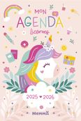 Mon agenda scolaire - Ma papeterie licornes - année scolaire - 8 ans