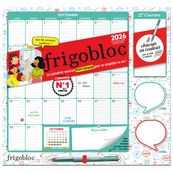 Frigobloc Mensuel 2026 avec un stylo 4 couleurs ! (de sept. 2025 à déc. 2026)