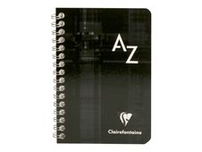 Clairefontaine - Répertoire à spirale 9,5 x 14 cm - 100 pages - petits carreaux (5x5 mm) - disponible dans différentes couleurs