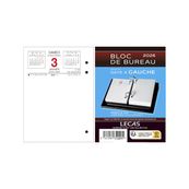 Lecas - Bloc de bureau - date à gauche - 8,5 x 11,5 cm