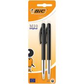 BIC M10 Clic - 2 Stylos à bille - noir - 1 mm - rétractable