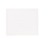 Kiub - Enveloppe pour cp 10x12 blanche et pois