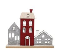 Kiub - Village feutrine gris et bordeaux