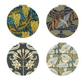 Kiub - Miroir de poche 7,7x4,57x1,2 dybdahl - Art deco pvc