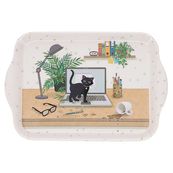 Kiub - Plateau melamine pm bug art chaton ordi