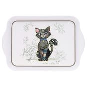 Kiub - Plateau 20,8x14x2,2 kooks chat noir melamine blanc