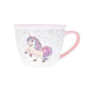 Kiub - Bol timbale a anse licorne 550ml - Collection kooks porcelaine