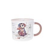 Kiub - Mug timbale expresso chiot gourmand 125ml - Collection kooks porcelaine