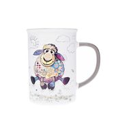 Kiub - Mug timbale droit mouton 360ml - Collection kooks porcelaine