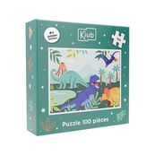Kiub - Puzzle 100 pcs dino 36x49 - Collection les petits