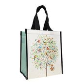 Kiub - Cabas de courses oiseau arbre 29,5x26x16,5 - Collection portfolio