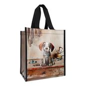 Kiub - Cabas de courses chien 29,5x26x16,5 - Collection bug art recycle scraps