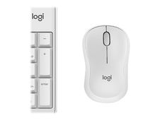 Logitech MK295 Silent - Juego de teclado y ratón - inalámbrico - 2.4 GHz - español - blanco apagado