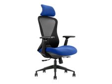 OfficePro Designer - Fauteuil de bureau - accoudoirs - noir, bleu