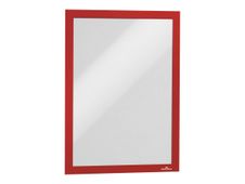 Durable Duraframe - 2 Cadres d'affichage adhésif - A4 - rouge