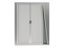 Armoire basse ARENA monobloc à rideaux - 198x120x45 cm - 2 portes