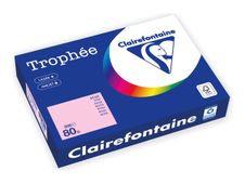 Clairefontaine Trophée -Papier - rose - A4 (210 x 297 mm) - 80 g/m² - Ramette de 500 feuilles 