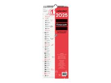 Finocam - Calendario - montaje en pared - 2025 - un mes vista - L - 155 x 430 mm - fecha
