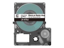 Epson LabelWorks LK-6TBJ - Negro sobre transparente mate - rollo (2,4 cm x 8 m) 1 cinta(s) caja para colgar - cartucho de cinta - para LabelWorks LW-C610