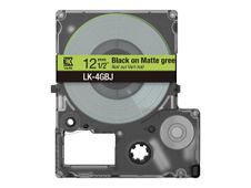 Epson LabelWorks LK-4GBJ - Negro sobre verde mate - rollo (1,2 cm x 8 m) 1 cinta(s) caja para colgar - cinta - para LabelWorks LW-C410, LW-C610