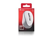NGS DEW - Ratón - diestro y zurdo - óptico - 2 botones - inalámbrico - 2.4 GHz - receptor inalámbrico USB - blanco - al por menor - caja para colgar