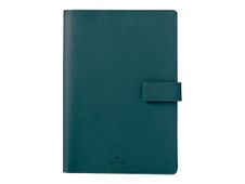 Oberthur - Agenda - 2025 - semainier - reliure peigne - F25S - 160 x 240 mm - papier ivoire - couverture rouge - polychlorure de vinyle (PVC)