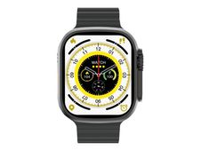 Ksix Urban Plus - 49 mm - negro - reloj inteligente con correa - silicona - negro - pantalla luminosa 2.05" - Bluetooth
