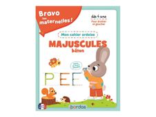 Mon cahier ardoise - Mes premières lettres majuscules - Bravo les maternelles! - par Vautier Vanessa - livre d'exercices