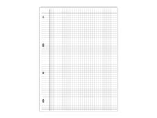 Senfort - Ringbook paper refill - 195 x 260 mm - 50 hojas - cuadriculado - 4 taladros