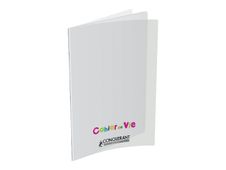 Conquérant Classique - Cahier de vie polypro 24 x 32 cm - 96 pages - ligné DL3/10 - transparent