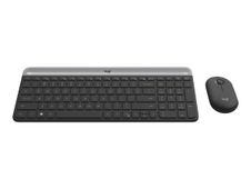 Logitech Slim Wireless Combo MK470 - toetsenbord en muis set - Frans - grafiet