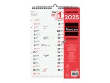 Finocam - Calendario - montaje en pared - 2025 - neutral - un mes vista - M - 210 x 300 mm - fecha - numerado