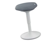 Leitz Ergo Active - Tabouret - ergonomique - triangulaire - pivotant - tissu recyclé à 100% - gris