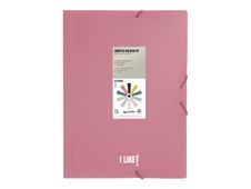 Grafoplas I Like! - Carpeta de 3 solapas - para Folio - rosa