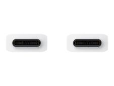 Samsung EP-DX310 - Câble USB - 24 pin USB-C (M) pour 24 pin USB-C (M) - USB 2.0 - 3 A - 1.8 m - blanc