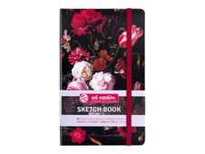 Talens Art Creation - Carnet de croquis - 130 x 210 mm - 80 feuilles - blanc - fleurs