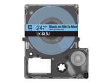 Epson LabelWorks LK-6LBJ - Negro sobre azul mate - rollo (2,4 cm x 8 m) 1 cinta(s) caja para colgar - cinta - para LabelWorks LW-C610