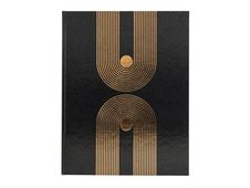 Exacompta - Livre d'or - 270 x 220 mm - 50 feuilles / 100 pages - papier blanc - graphique - couverture noire - carton