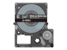 Epson LabelWorks LK-6BWJ - Blanco sobre negro mate - rollo (2,4 cm x 8 m) 1 cinta(s) caja para colgar - cartucho de cinta - para LabelWorks LW-C610